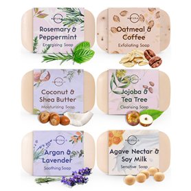 O Naturals Coffret Savon Naturel (6 Pièces De Solide) Cadeau Fête des Mères - Hydratants