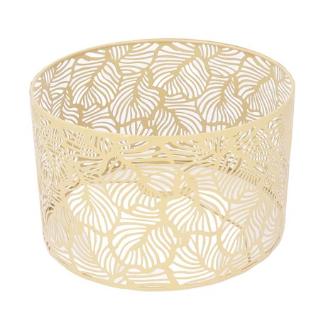 Oumefar Abat-jour Lumière Abat-jour Moderne Style Simple Décoration de la Maison pour Ampoules E14 E27 (Doré)