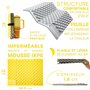 Trinordic Tapis d'Assise Pliable en Mousse IXPE Ultralégère pour Randonnée – Restez au Chaud et au Sec – Imperméable et Isolant 