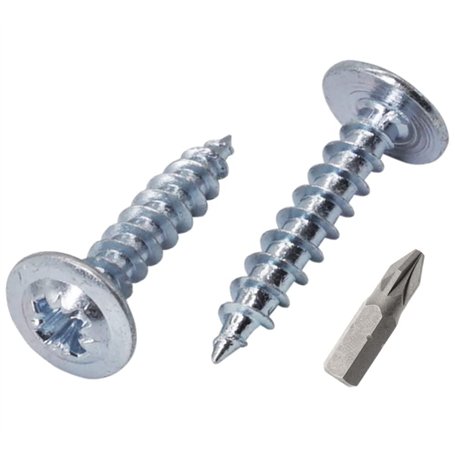 Lot de 1300 vis à bois en acier zingué 4
