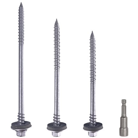 Marcopol Lot de 50 vis à tête hexagonale autotaraudeuses 6