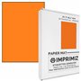 50 Feuilles Adhésives ORANGE - 210 X 297 mm - Mat - pour imprimantes Laser et Jet d'encre - 50 planches A4 autocollantes