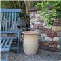 Kreta Keramik Céramique crète | amphore de Plante en Terre Cuite antigel Faite Main avec poignées 40 cm | jardinière décorative