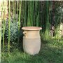 Kreta Keramik Céramique crète | amphore de Plante en Terre Cuite antigel Faite Main avec poignées 40 cm | jardinière décorative 