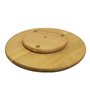 Plateau de service rotatif en bois pour pizza, diamètre 30 cm