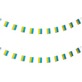 Drapeau ukrainien 40 pièces drapeau ukrainien guirlande ukrainienne 11,4 m fanions ukraine drapeau national drapeaux européens 1 Drapeau ukrainien 40 pièces drapeau ukrainien guirlande ukrainienne 11