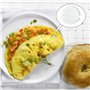 Cuiseur vapeur pour omelette œufs au micro-ondes avec deux compartiments à charnière sans BPA Gadgets de cuisine multifonction (