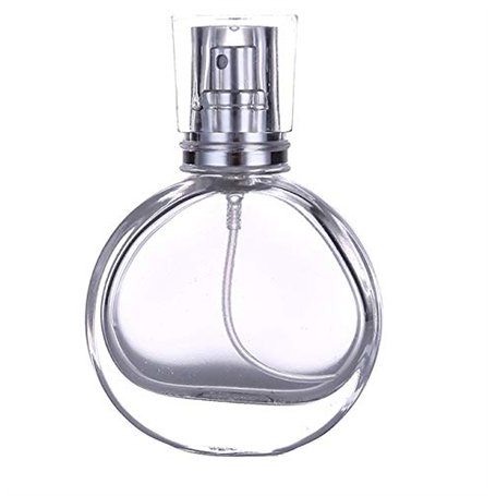 Flacon rond transparent vaporisateur de parfum vide en verre 30 ml