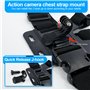 LONDON FAB Sangles de caméra d'action, compatibles avec Toutes Les caméras Gopro et d'action (Harnais de Poitrine + Harnais de t