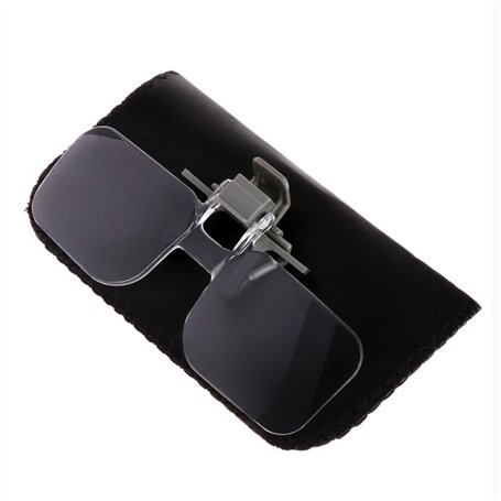 GUMEI 2X Loupe de Style loupe avec Clip pour la Lecture