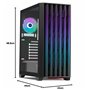 YEYIAN Phoenix Gamer Boîtier PC | Tour Médian | ATX, M-ATX, ITX | Panneau Avant Adressable | Panneau Latéral Verre Trempé | 4 Ve