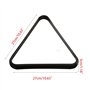 hetuioiyster Plastique Triangle Forme Boules de Billard Anglais Organiser des Supports Robustes Jeu de Billard Accessoire de Ran