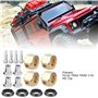 Combineur en Laiton 4 Pièces, Adaptateur Hexagonal de Moyeu de Roue pour TRX4 TRX6 1/10 Modèle de Voiture RC Combinateur en Lait