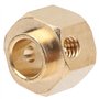 Combineur en Laiton 4 Pièces, Adaptateur Hexagonal de Moyeu de Roue pour TRX4 TRX6 1/10 Modèle de Voiture RC Combinateur en Lait