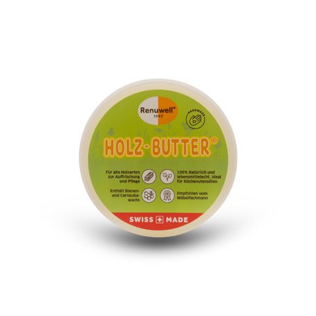 Renuwell Beurre de bois 100 ml – Cire de soin intensif pour tous les types de bois