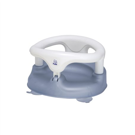 Rotho Babydesign siège de bain bleu - anti-dérapant et grand confort d'assise avec sécurité enfant - aide au siège - siège de ba