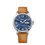 BOSS Montre Analogique À Quartz Pour Homme Avec Bracelet En Cuir Marron Clair - 1513331 - Bleu