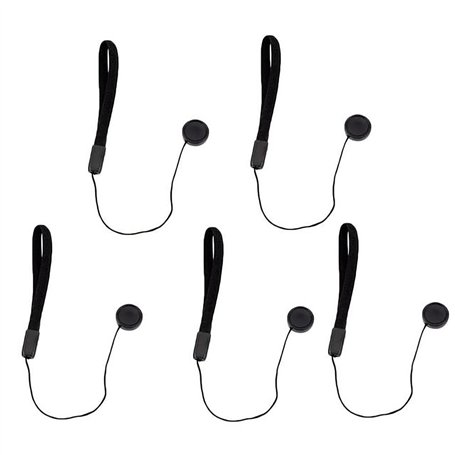 Couvercle D'objectif Anti-Perte 5 Pièces Corde Universelle pour Appareil Photo DSLR SLR Capuchon D'objectif Sangle Lanière pour