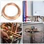 Tube en cuivre souple 2M - Tube en Cuivre Flexible OD 3mm x ID 2mm Tuyau à bobine souple pour réfrigérateur de climatiseur
