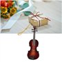 Décoration pour instrument de musique miniature résine écologique excellente facture délicat violon miniature ornement à suspend