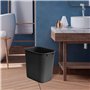 Acrimet Corbeille, Poubelle de bureau, 6,75 gallons / 27 quarts / 24 litres (en plastique) (couleur noire) (lot de 4)