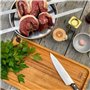 Tramontina - TRAMONTINA- Planche à Découper Kitchen 33x20x1,8cm en Bois de Teck FSC - Rigole à Jus pour viande. Qualité Premium,