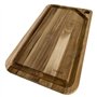 Tramontina - TRAMONTINA- Planche à Découper Kitchen 33x20x1,8cm en Bois de Teck FSC - Rigole à Jus pour viande. Qualité Premium,
