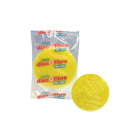 Lot de 3 disques de fibres avec film autocollant pour le sol - Disques de polissage avec film autocollant pour le polissage du s