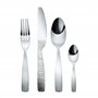 Alessi Mw03s5 Dressed Service à Couverts 5 Pièces en Acier Inoxydable 18/10 Brillant avec Décoration en Relief