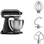 KitchenAid BUNDLE Machine de cuisine avec tête de moteur rabattable 4,3 l – Classic (5K45SS) + coupe-légumes (5KSMVSA)