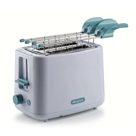 ARIETE 0157/04 Breakfast TOSTAPANE Elettrico 2 FETTE 7 LIVELLI DI DORATURE MOUSSION AUTOMATIQUE 760W Blanc Marque