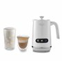 De'Longhi LatteMix EMF3.W Mousseur à lait électrique pour lait chaud & froid & alternatives végétales Nettoyage facile Couvercle