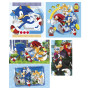 Clementoni Supercolor Sonic 10 en 1 (3 18, 30, 2 48 Et 1 60 Pièces), Puzzle Enfant 4 Ans, Made in Italy, 80508,