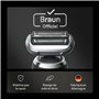 Braun Tête De Rasoir Electrique Homme Series 7 74S ORIGINALE, Argent, Remplacement De La Grille Pour Un Rasage De Près, Lames Fl