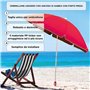 Embout de forage pour parasol de plage de plage de pied parapluie base fixation couleurs rouge bleu jaune vert abs résistant pra