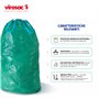 Virosac - Gransacco - Sacs robustes, résistants idéaux pour le jardinage. Doté de poignées pratiques – 20 sacs verts 80 x 115 cm