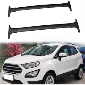Aluminium, 2 Pièces Barres Toit de Voiture, Barres Transversales, Porte Bagages, Porte-Bagages Vélo Verrouillable, Rails Support Aluminium