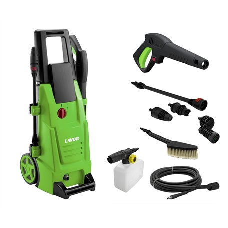 Lavor Nettoyeur Haute Pression NJ Plus 130 Top avec Système de Mousse Réglable et Brosse Fixe