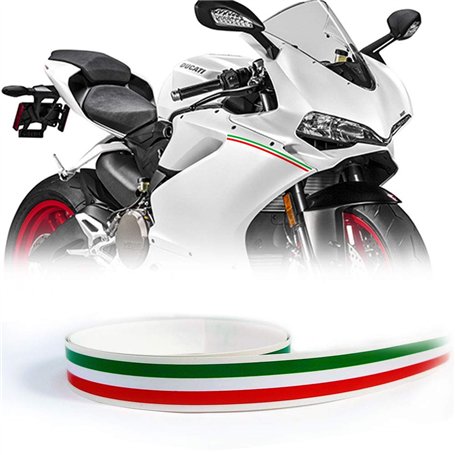 Stripes Bandes adhésives tricolore Italie pour voiture et moto