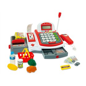 Teorema Enregistreur de Caisse Jouet pour Enfants avec Scanner et Rouleau de Ticket avec Accessoires Teorema Enregistreur de Caisse Jouet pour Enfants avec Scanner et Rouleau de Ticket avec Accessoires