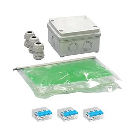 Arnocanali GI-BOX100 Kit Gel bi-composant IP68 Isolant et scellant avec boîte de dérivation 100 x 100 mm et Presse Sortie de câb Arnocanali GI-BOX100 Kit Gel bi-composant IP68 Isolant et scellant avec boîte de dérivation 100 x 100 mm et Presse Sortie de câb