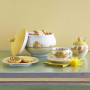 THUN - Sucrier en porcelaine avec cuillère à café Country