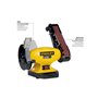 STANLEY - Meuleuse Ponceuse 330W Touret à meuler Ø150mm et Bande abrasive 50 x 690mm Base FONTE