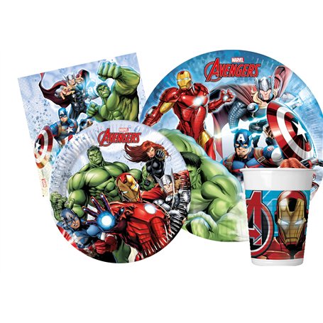 Ciao- Kit Vaisselle de Fête Marvel Avengers (Assiettes
