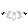 RTECH Kit plastique carénages compatibles avec Yamaha Tenir 700 2019-2024 Set Racetech Blanc/Noir