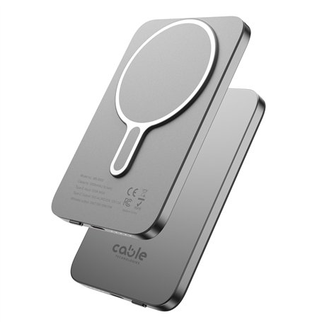 Cable Technologies Powerbank pour MagSafe 5000mah sans fil magnétique USB-C PD20W mince