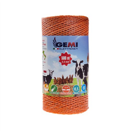 Gemi Elettronica FIL DE CLÔTURE ÉLECTRIQUE clôture électrifiée 500 mt 2