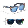 CARTOON Lunettes de soleil pour enfants Avengers Marvel verres rectangulaires miroirs avec protection filtre UV400