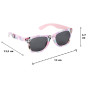 CARTOON Lunettes de soleil Minnie et Paperina Disney pour enfants avec étui de lentilles rectangulaires avec protection filtre U