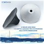 Glac Store® Base en caoutchouc noir ou gris collable pour auvent, canot pour drapeau et supports divers bateaux adaptable (gris)